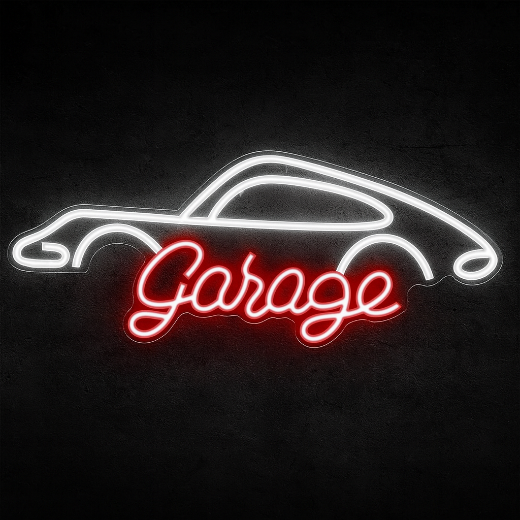 Néon Garage Porsche