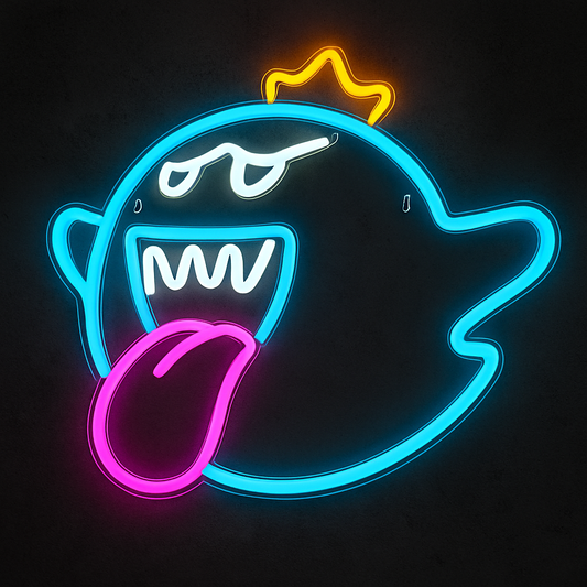 Néon King Boo Mario