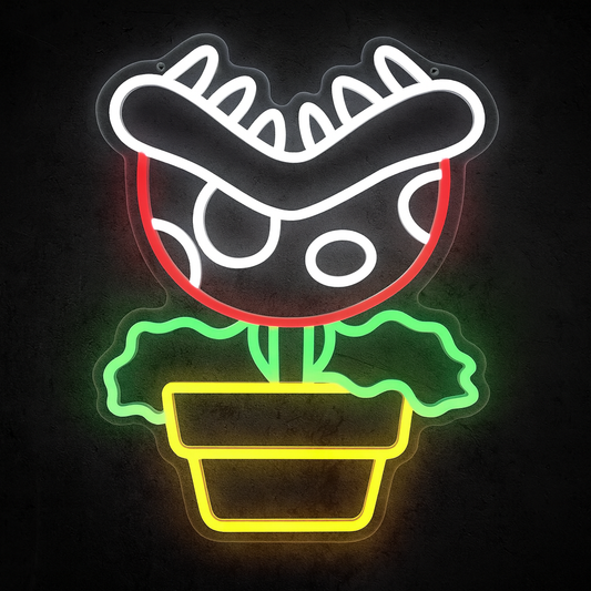 Néon Plante Cannibal Mario