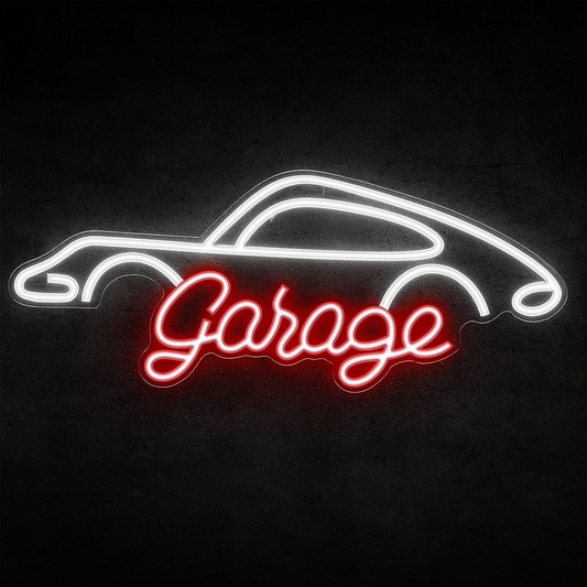 Néon Garage Porsche