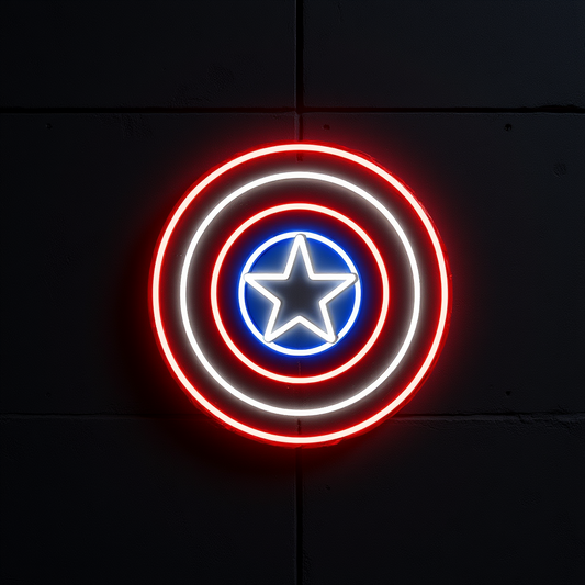 Néon Bouclier de Captain America